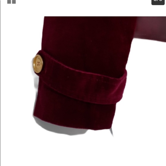 JONES NEW YORK Corduroy Burgundy Jacket - Picture 5 of 9